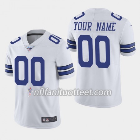 Miesten Dallas Cowboys NFL Pelipaita Custom Nike Valkoinen 100th